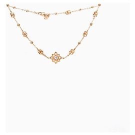 Gucci Pulseira Flora em ouro rosa e diamantes Dourado