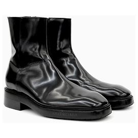 Balenciaga Botas de cuero negro tamaño Negro