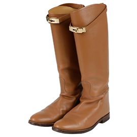 Hermès Kelly Jumping Long Boots Size Brown