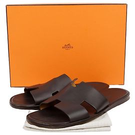 Hermès Izmir Sandalen Braun