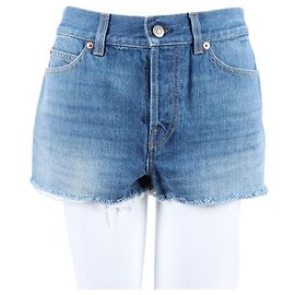 Gucci Disney Denim Halbshorts Blau