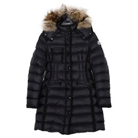 Moncler Hermin Fur Long Padding Black