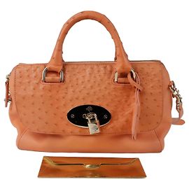 Mulberry Del Rey Tote Shoulder Bag Orange