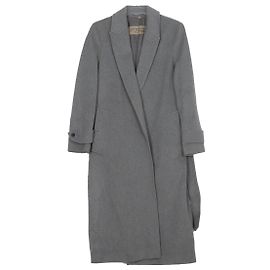 Burberry Wrap Coat Brown