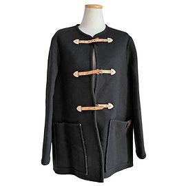 Louis Vuitton Double Face Strap Coat Black