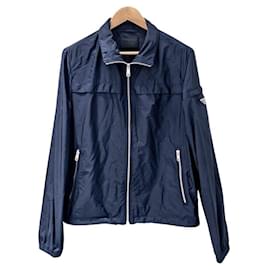 Prada Nylon Jacket Blue Blue