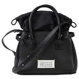 Maison Martin Margiela Drawstring Tote Shoulder Bag Black