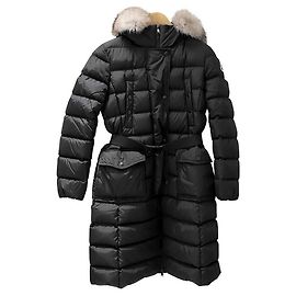 Moncler Long Padded Jacket Black