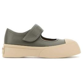 Marni Sneakers in pelle Napa Mary Jane Marrone