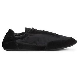 Prada Sneakers Elastiche in Suede Re-Nylon Nero