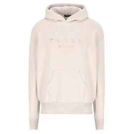 Prada Sweat à capuche en molleton de coton Marron