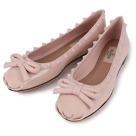 Valentino Chaussures plates Rockstud Rose