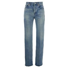 Saint Laurent Jeans rectos de mezclilla azul Azul