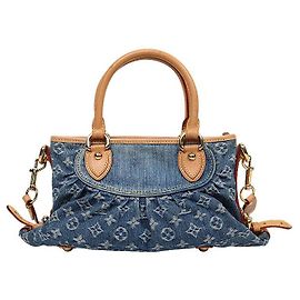 Louis Vuitton Bolso de Hombro Neo Cabby de Denim Monogramado Azul