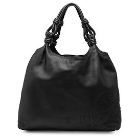 LOEWE Black Nappa Flamenco Hobo Black