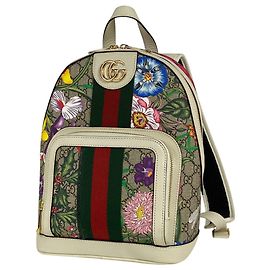Gucci Ophidia GG Flora Rucksack Mehrfarben Beige