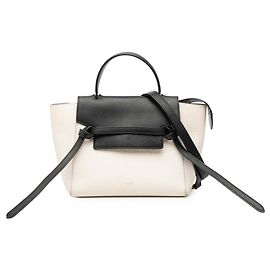 Céline Bolso de Cinturón Celine Negro Blanco