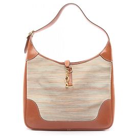 Borsa a Spalla Hermès Trim 35 Marrone Rosso Multicolore