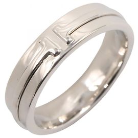 Anel T Two em ouro branco 18K da Tiffany & Co. Prata