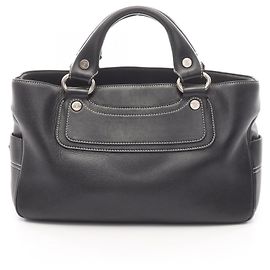 Céline Celine Boogie Bag - Black Leather Handbag Black