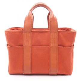 Hermès Bolsa Tote PM Acapulco Hermes Marrom Laranja