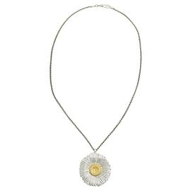 NOVO COLAR PENDENTE BUCCELLATI BLOSSOMS EM PRATA 925 E VERMEIL Prata