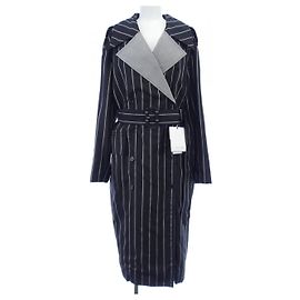 Mackintosh Stripe Coat Black Other