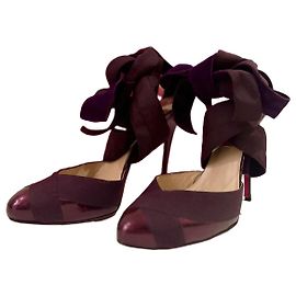 Emanuel Ungaro Bow Heels Dark purple