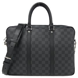 Borsa a Mano Porte-Document Voyage PM Damier Graphite Louis Vuitton Damier ebene