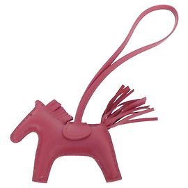Hermès Rodeo Accessories Handbag Charm PM Red