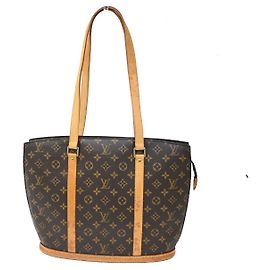 Louis Vuitton Babylone Handbag Monogram Canvas Brown