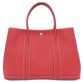 Hermès Hermes Garden Party 36cm Handbag Red