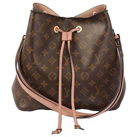 Louis Vuitton NeoNoe MM Borsa a Secchiello Monogram Marrone Marrone