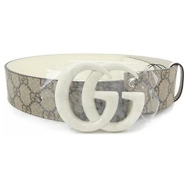Cinto Gucci Standard Marrom Bege Marrom Bege