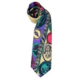 Corbata de seda con estampado Gianni Versace Multicolor