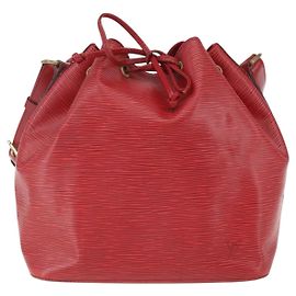 Louis Vuitton Petit Noe Epi Leather Medium Red