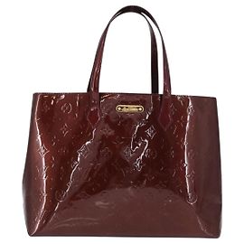 Borsa Louis Vuitton Wilshire Monogram Vernis MM Rosso