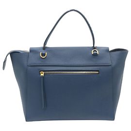 Céline Bolsa de cinto mini flap Celine em couro azul Azul