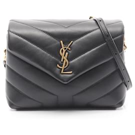 Sac à épaule LOULOU TOY Saint Laurent Paris Yves Saint Laurent Noir