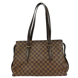 Bolsa Chelsea Damier Louis Vuitton Marrom