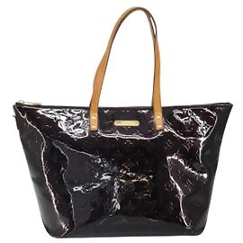 Borsa Louis Vuitton Bellevue Monogram Vernis GM Bordò