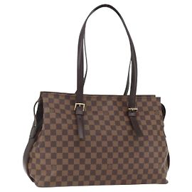 LOUIS VUITTON Borsa Tote Chelsea Damier Ebene N51119 LV Auth ka1698V Damier ebene