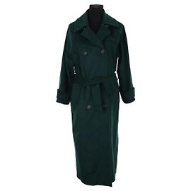 Paul & Joe Green Wool Coat Green