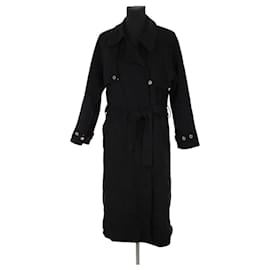 Sandro Black Wool Coat Black