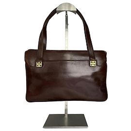 Bolsa de couro vintage Givenchy marrom Marrom
