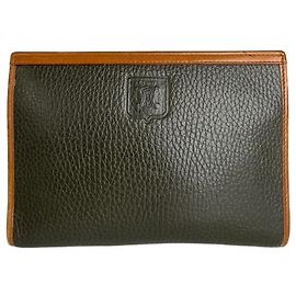 Céline Pochette Vintage Celine Paris Noir Marron Vert