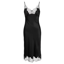 Robe Slip en Jacquard Floral Cymatics Noir de Coperni Noir