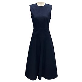 Abito Midi Karrigan in Denim Midnight Wash di Veronica Beard Blu