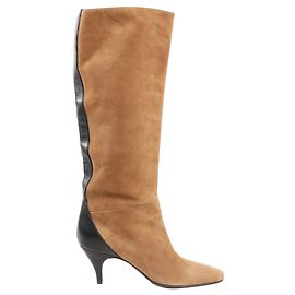 Botas Longas de Camurça Hermès em Marrom, Tamanho 37,5 EU Marrom