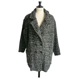 ISABEL MARANT ETOILE Hervorragende ¾ Graue Tweedjacke Grau